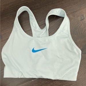 light blue nike sports bra